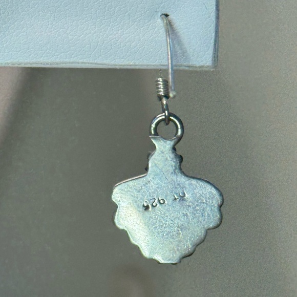 🍀Sterling Silver Onyx Vintage Earrings - Picture 5 of 5